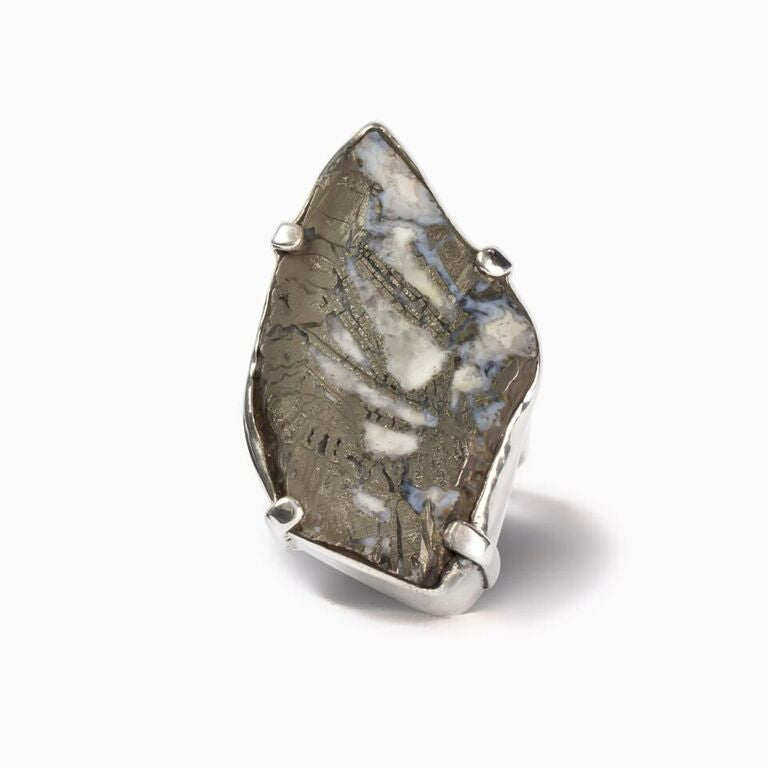 Grey Horn Coral Ring Made in Earth