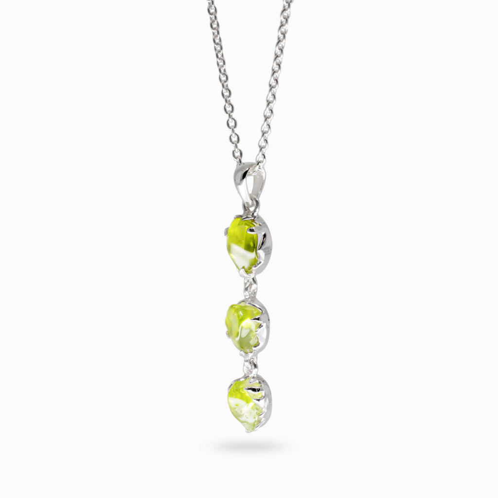 Raw Peridot necklace Made In Earth
