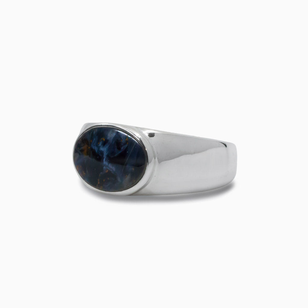 Cabochon Oval Pietersite ring