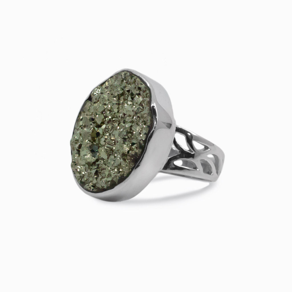 Gold Pyrite ring