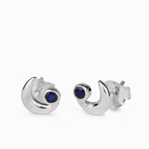 Blue Sapphire Stud Earrings Made In Earth