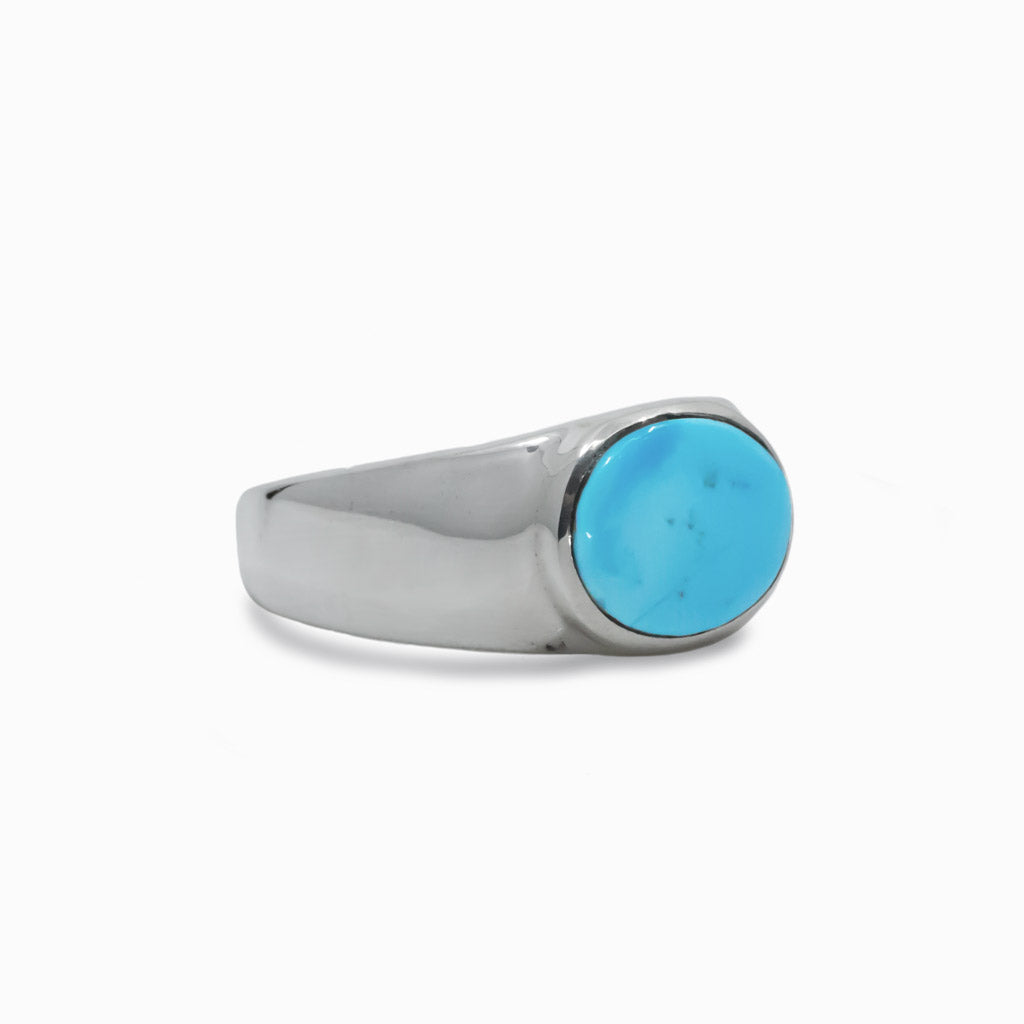 Men s Sleeping Beauty Turquoise Ring Made In Earth US