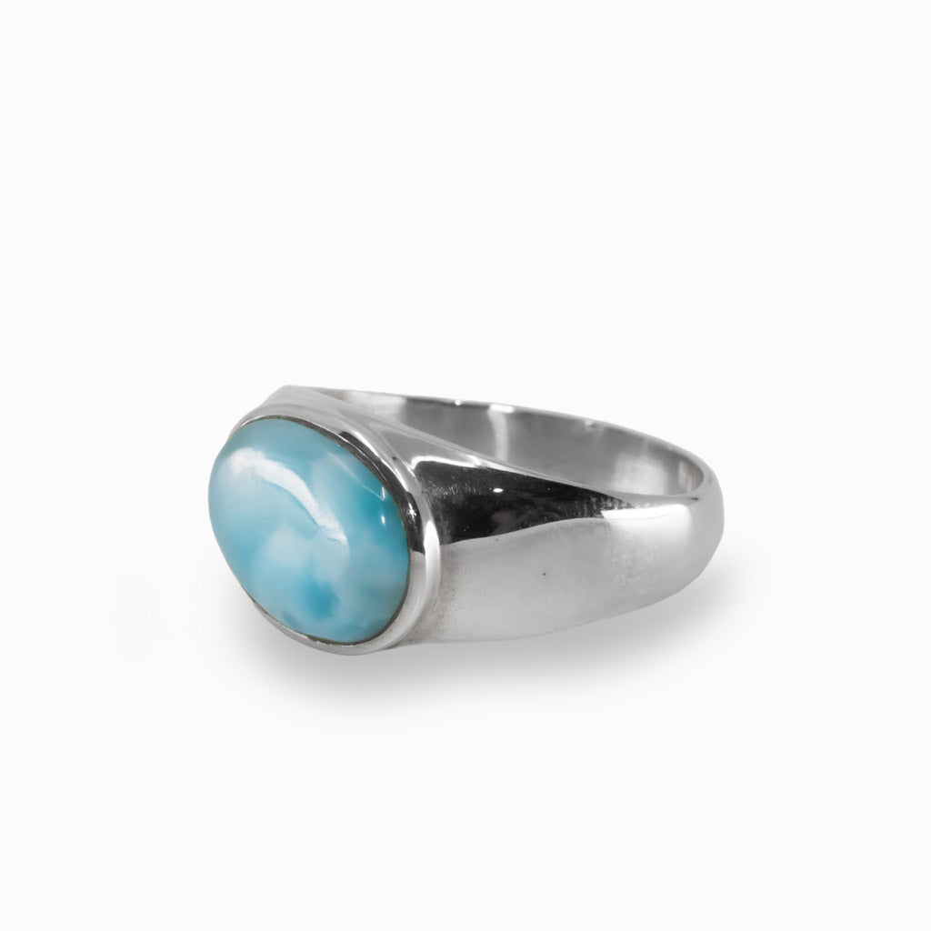 Men's hot sale larimar rings