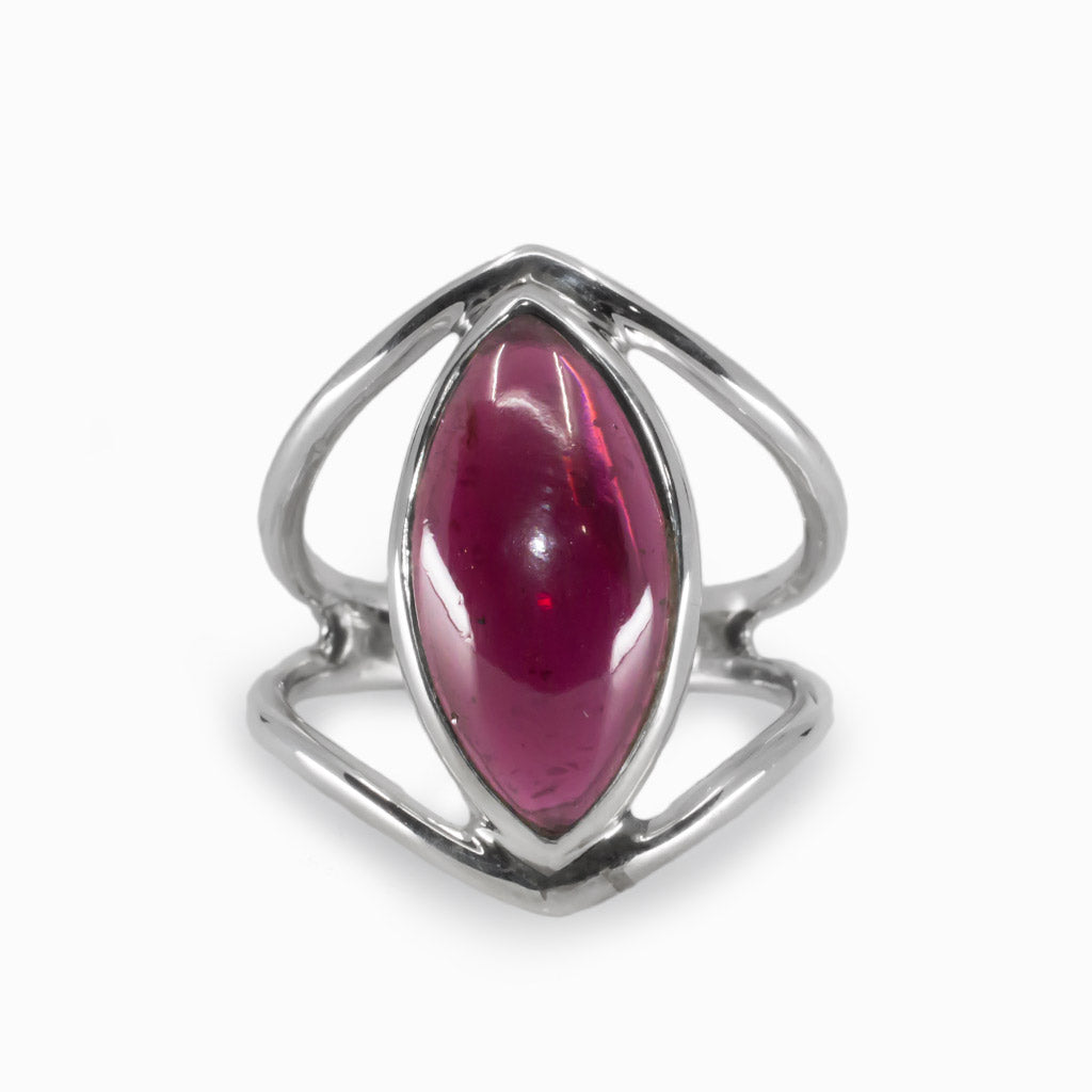 Pink Garnet Ring Made in Earth