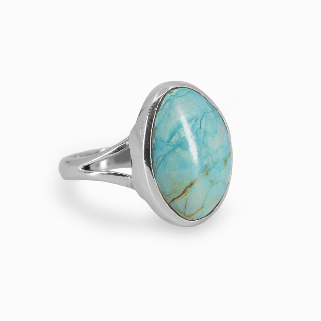 Cabochon Amaroo Turquoise Ring Made In Earth