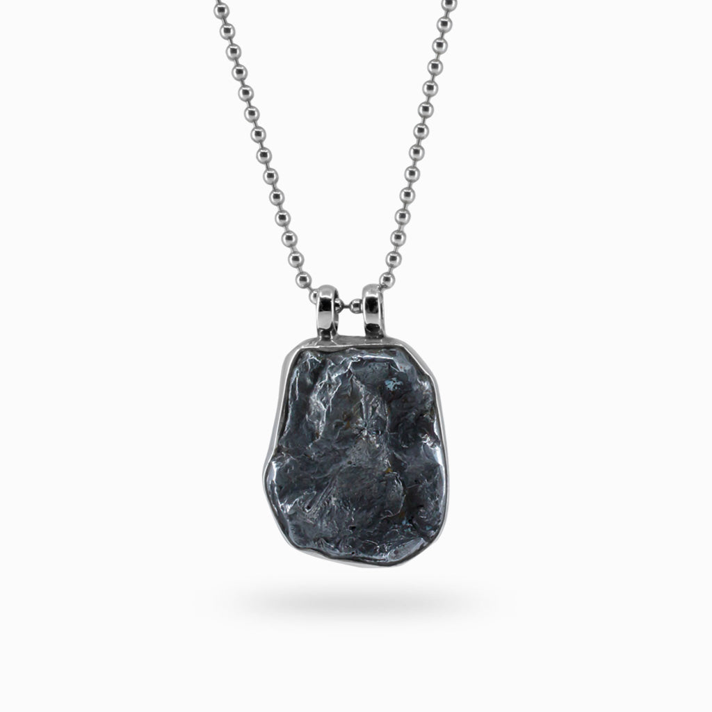 raw Sikhote-Alin Meteorite Necklace