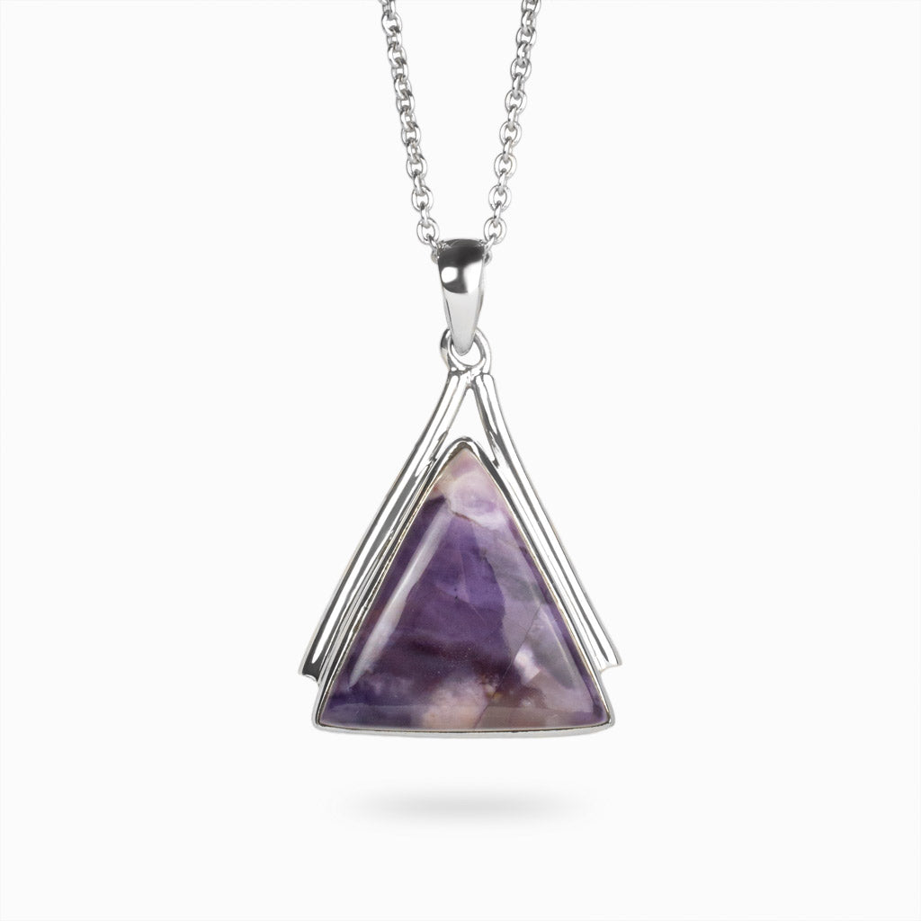 Triangle cabochon Tiffany Stone Necklace 
