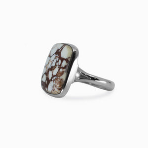 Rectangle cabochon Wild Horse ring