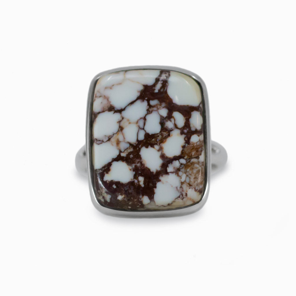 Rectangle cabochon Wild Horse ring