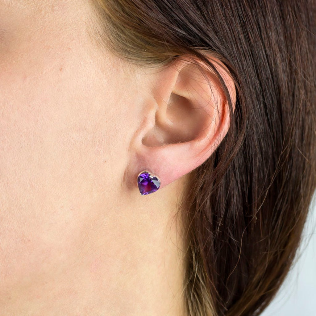 Amethyst clearance earring studs