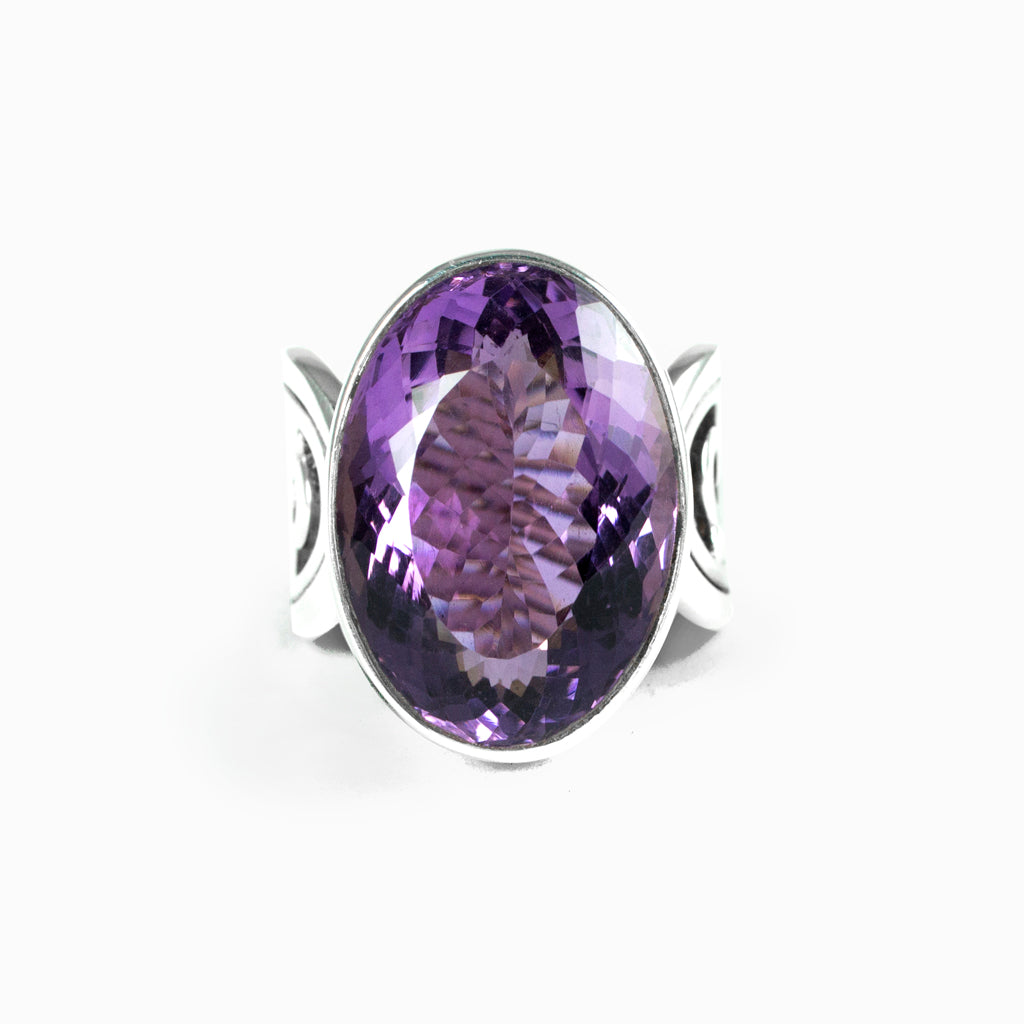 Purple Amethyst Ring Made in Earth