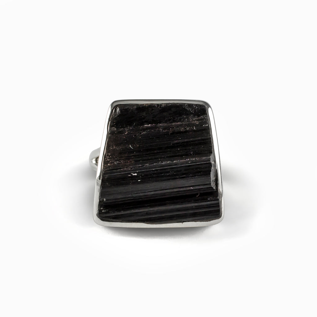 Black Tourmaline Ring Made in Earth
