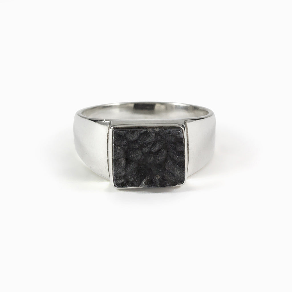 Botroydal Hematite Ring Black Ring Made in Earth