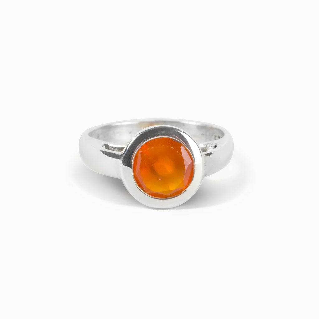 Carnelian Orange Ring Made in Earth