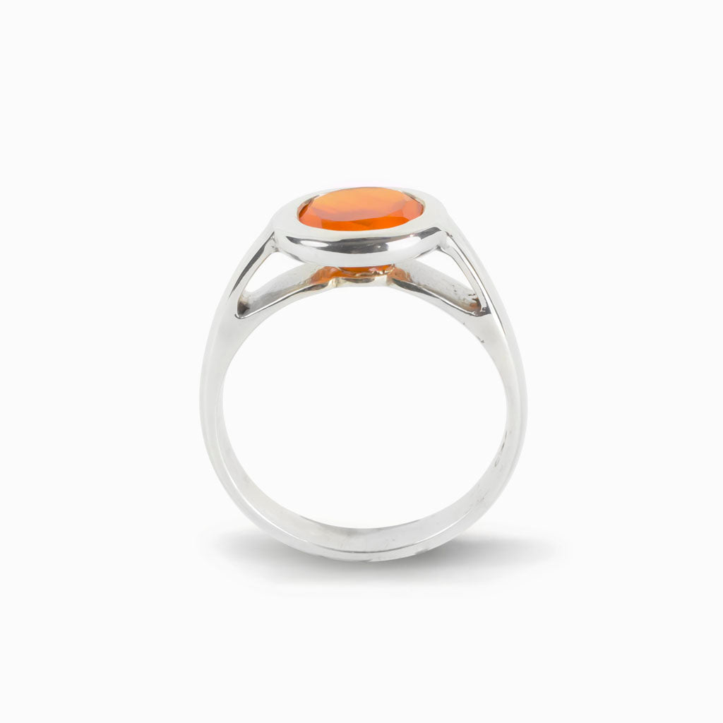 NEW! Orange Carnelian Ring, Sterling Silver, Made to Order with Your outlets Choice of Stone