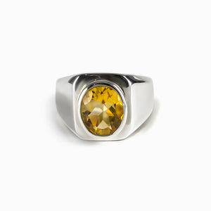 Yellow Citrine Ring Made in Earth