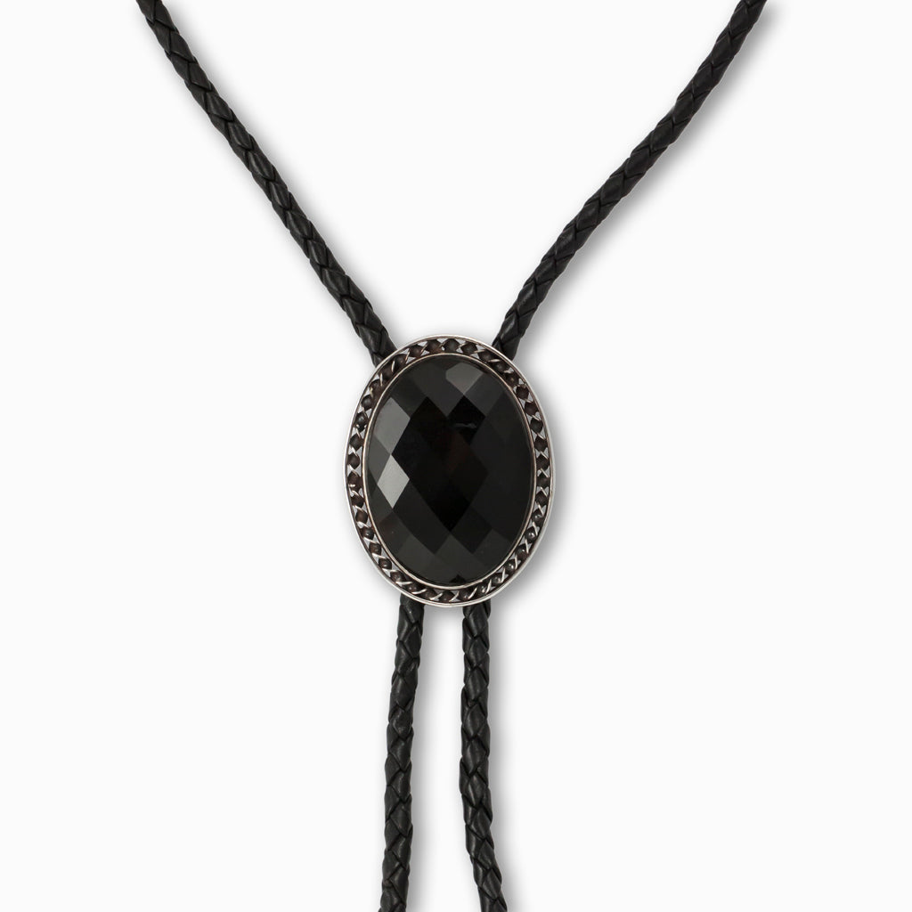 Silver King Roped Low Dome Western Bolo Tie | Pinto Ranch