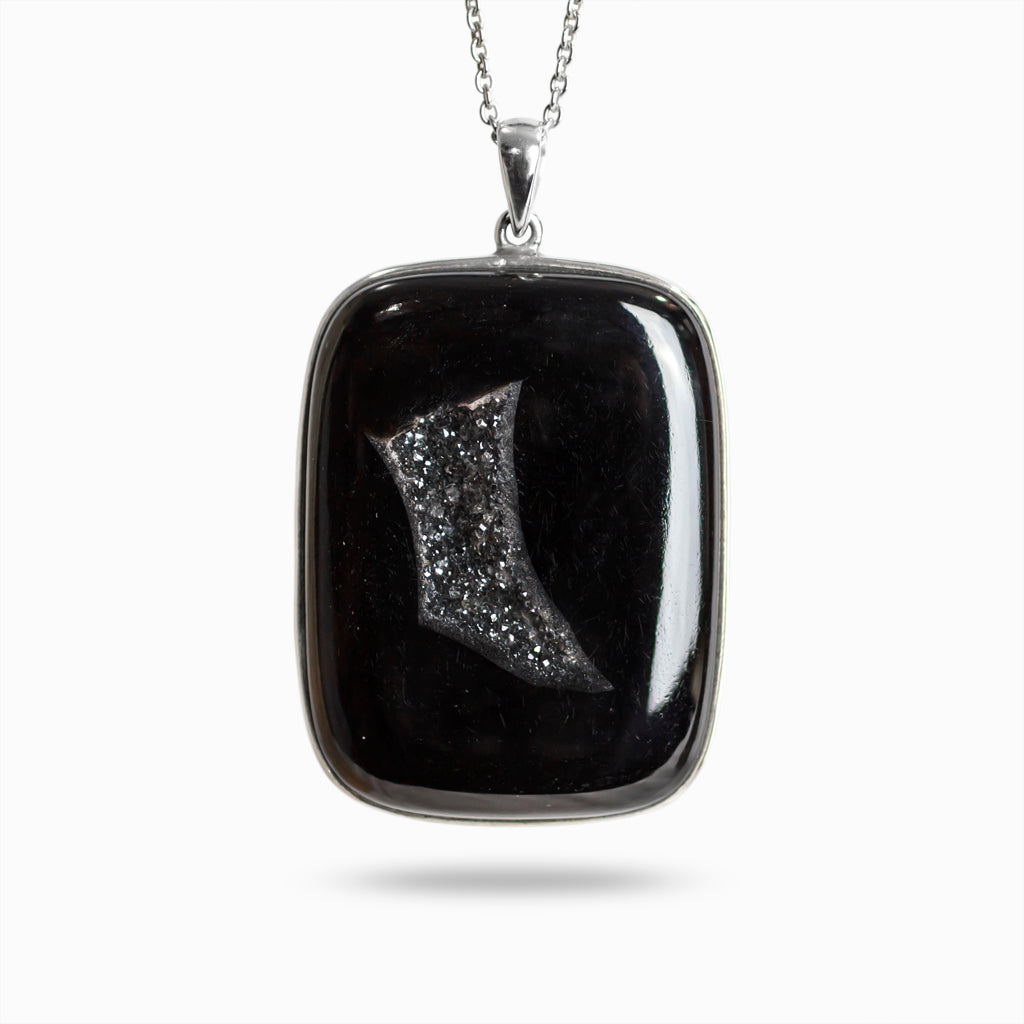 Onyx Druzy Necklace Square Made In Earth