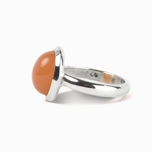 Peach Moonstone Ring