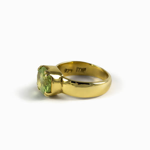 Peridot Ring from the Made Gold Collection 