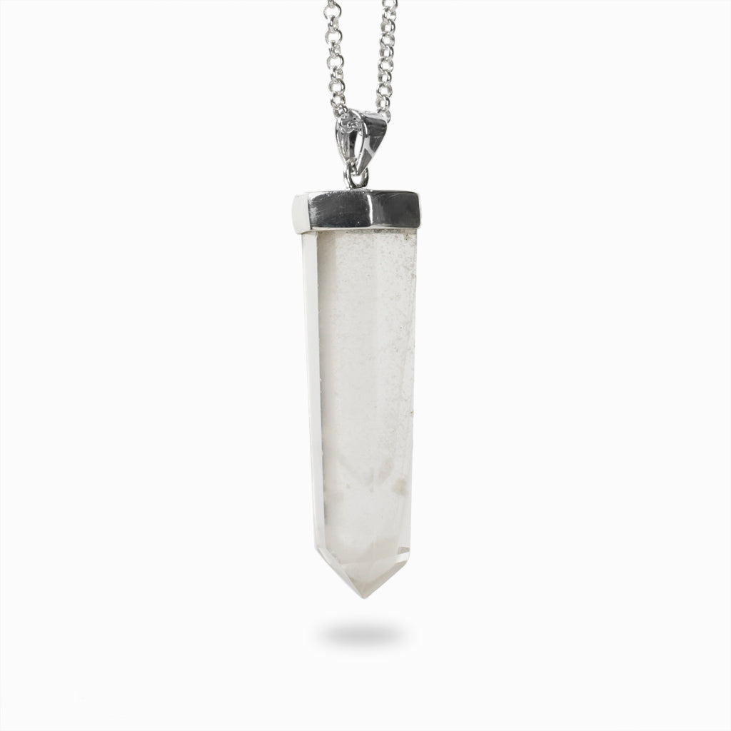 Phantom Quartz crystal necklace Made In Earth