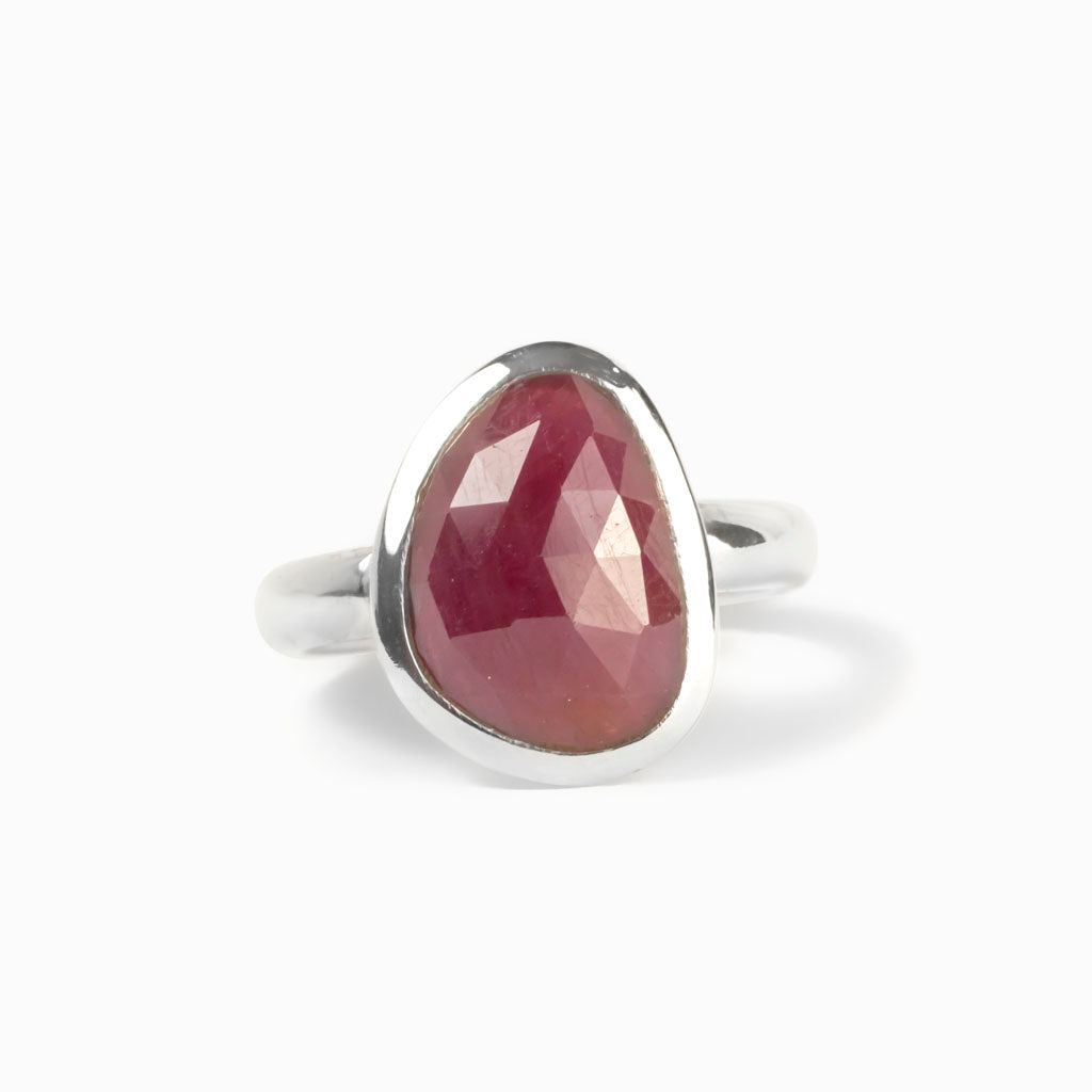 Dark Violet Ruby Ring Made in Earth