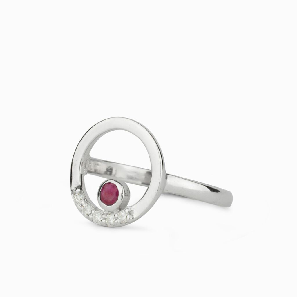 Cercle: Ruby & Diamond Ring