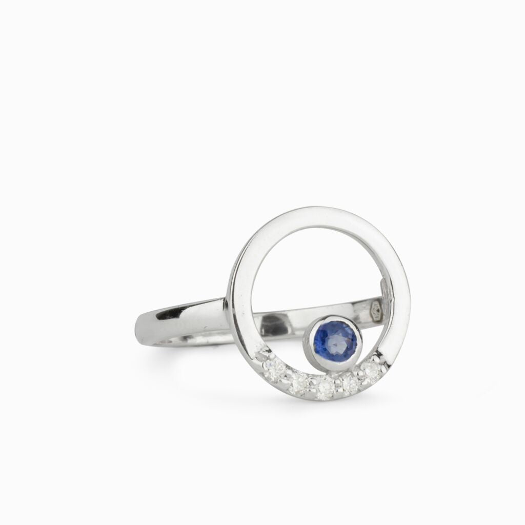 Cercle: Sapphire & Diamond Ring